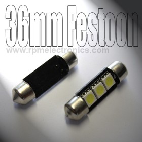 36mm Festoon 3 SMD LED Bulb